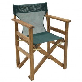 Armchair Director Retto 237-000019 61x51x86cm Brown-Dark Green DARK GREEN