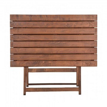 Τραπέζι Retto 237-000011 Από Μασίφ Ξύλο Οξιάς 100x60x71cm Walnut