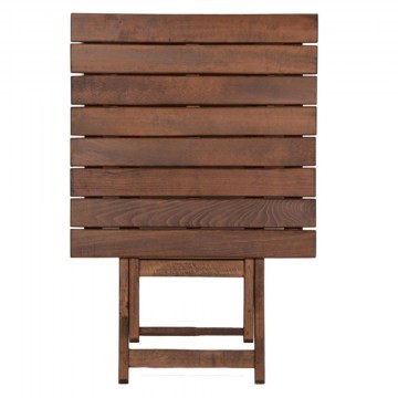 Τραπέζι Retto 237-000008 Από Μασίφ Ξύλο Οξιάς 60x60x71cm Walnut