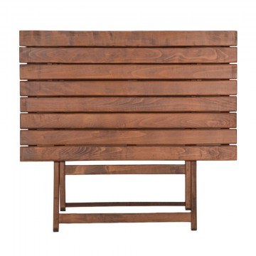 Τραπέζι Retto 237-000010 Από Μασίφ Ξύλο Οξιάς 80x60x72cm Walnut