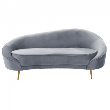 Sofa Amora 110-000049 Three-seater 180x81x77cm Grey-Gold