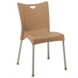 Chair Crafted 253-000037 50x55x83cm Cappuccino-Grey CAPPUCCINO