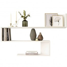 Ραφιέρα Τοίχου Belinda 176-000081 120x14,5x71,4cm White WHITE