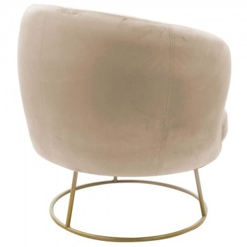 Armchair Rony 110-000052 78x75x82cm Beige-Gold