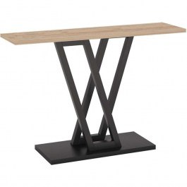 Console Wirmo 197-000227 110x30x80cm Natural-Black NATURAL-BLACK