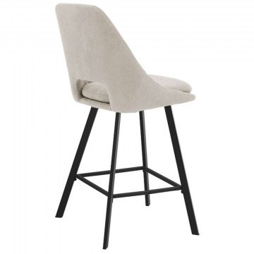 Bar Stool Initiate Curls 093-000029 48x56x98cm Cream-Black