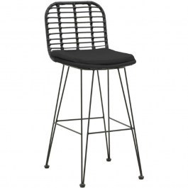 Bar Stool Naoki 286-000002 46x56x110cm Black BLACK