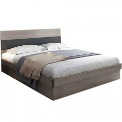 Κρεβάτι Με Αποθηκευτικό Χώρο Daizy (Για Στρώμα 120x200cm) 072-000093 214x126x98cm Light Walnut-Grey