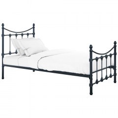 Κρεβάτι Beowulf (Για Στρώμα 90x190cm) 285-000016 190x90x102cm Black