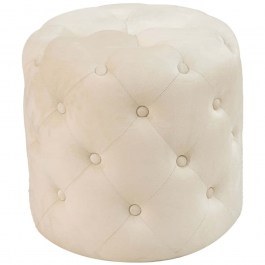 Stool Seval 257-000025 D49x47cm Cream CREAM