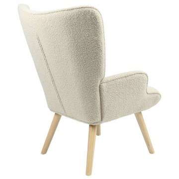 Armchair - Bergera Fluffy Curls 255-000021 75x69x96cm Cream-Natural
