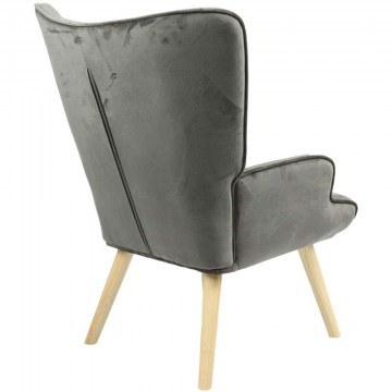 Armchair - Bergera Fluffy 255-000023 75x69x96cm Anthracite-Natural