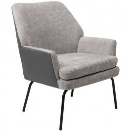 Armchair Kieran 255-000044 77x69x82,5cm Grey-Black GREY