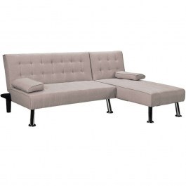 Corner Sofa - Bed Brisk 035-000070 200x146x75cm Brown Grey BROWN-GREY