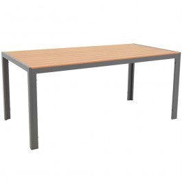 Table Nares 152-000030 180x90x72,5cm Anthracite-Natural ANTHRACITE-NATURAL