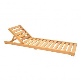 Deckchair Specta Made of Solid Beech Wood 60x190x50cm Natural NATURAL