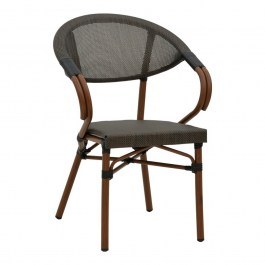 Πολυθρόνα Isaia 289-000002 57x57x83cm Walnut-Black WALNUT-BLACK