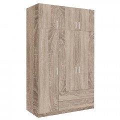 Three-Door Wardrobe Royal 150x58x230cm Sonoma