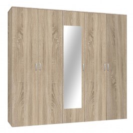 Ντουλάπα Πεντάφυλλη Luna 220x52x200cm Sonoma SONOMA