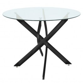 Table Antoro 292-000060 Φ80x75cm Clear-Black CLEAR-BLACK