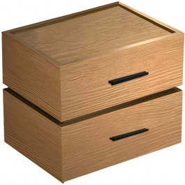 Bedside Table Sonlen 072-000140 60x40x44,5cm Oak OAK