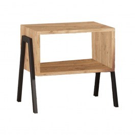 Κομοδίνο Taffa 197-000264 49x35x49cm Sonoma-Black SONOMA-BLACK