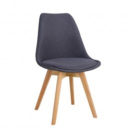Chair Gaston 56,5x43x83,5cm Dark Grey-Natural DARK GREY-NATURAL