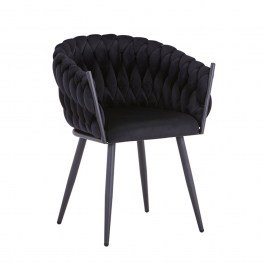 Chair Vivian 61x55x80cm Black BLACK
