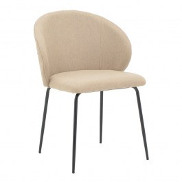 Καρέκλα Olympian 50x55x83cm Beige-Black BEIGE-BLACK