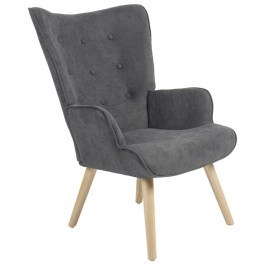 Armchair - Berzera Fluffy 255-000003 75x69x96cm Natural-Anthracite ANTHRACITE
