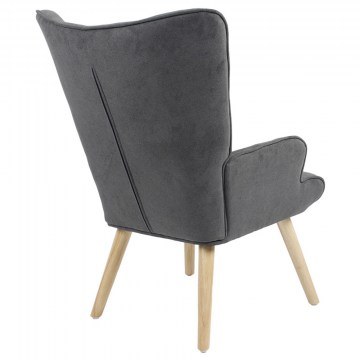 Armchair - Berzera Fluffy 255-000003 75x69x96cm Natural-Anthracite