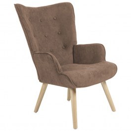 Armchair - Berzera Fluffy 255-000002 75x69x96cm Natural-Brown BROWN
