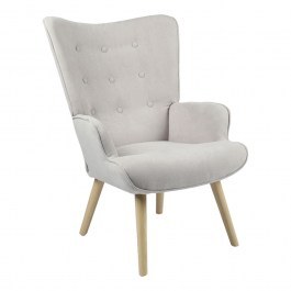 Armchair - Berzera Fluffy 255-000020 75x69x96cm Natural-Light Grey LIGHT GREY