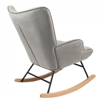 Armchair - Berzera Rocking Chair Georgia 255-000029 75x71x95cm Grey-Natural