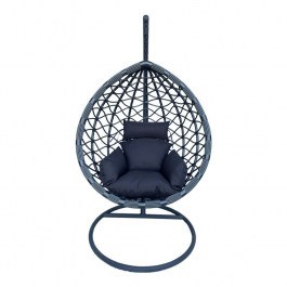 Hanging Nest Lyere 368-000002 120x108x195cm Grey-Black GREY-BLACK