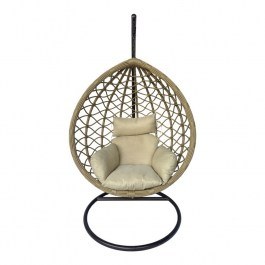 Hanging Nest Lyere 368-000001 120x108x195cm Brown-Beige BROWN-BEIGE