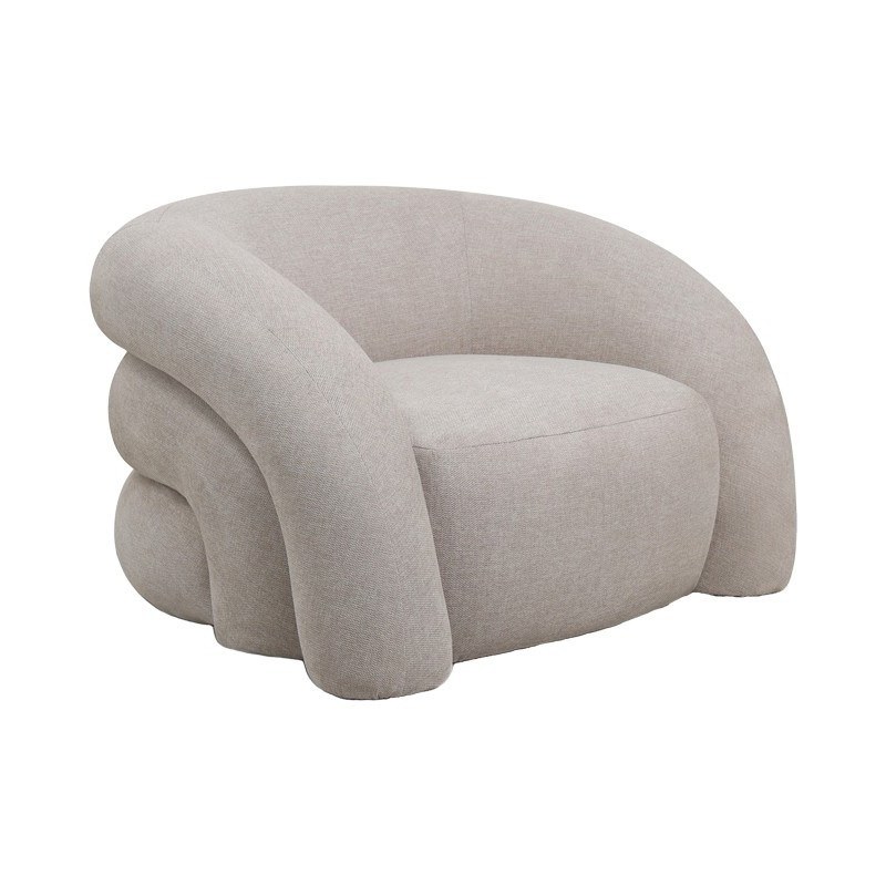Πολυθρόνα — 100 × 89,5 × 60 cm — Ύφασμα,Polywood · Pakoworld · CREAM · Κωδικός designdrops-2337586