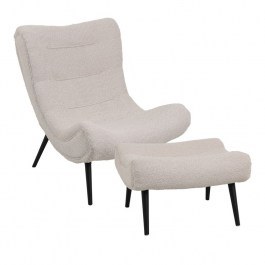 Πολυθρόνα Silla Με Υποπόδιο 110-000097 97x80x100cm Beige BEIGE