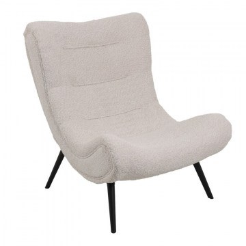 Armchair Silla With Footrest 110-000097 97x80x100cm Beige
