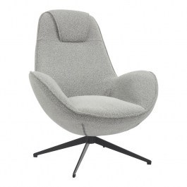 Πολυθρόνα Περιστρεφόμενη Flago 350-000023 85x88x103,5cm Grey GREY