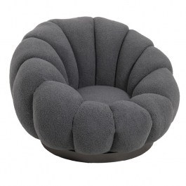 Πολυθρόνα Περιστρεφόμενη Nester 110-000087 98x97x69cm Grey GREY