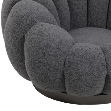 Swivel Armchair Nester 110-000087 98x97x69cm Grey