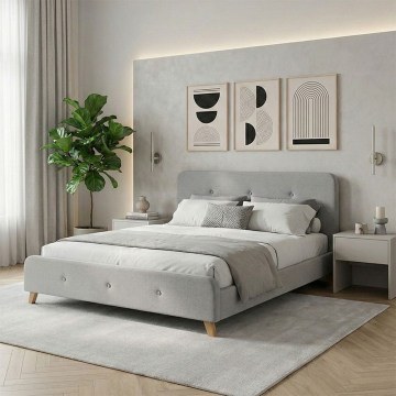 Bed Restel (For Mattress 160x200cm) 279-000014 170x214x96cm Grey