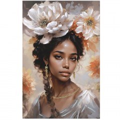 Πίνακας Καμβάς Lilibet 296-000075 60x2,5x90cm Multi Inart