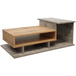 Τραπέζι Σαλονιού Nuvele 049-000108 90x50x35cm Antique Grey-Sonoma SONOMA-GREY