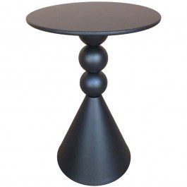 Τραπεζάκι Βοηθητικό Bilane 128-000067 Φ39x60cm Black BLACK