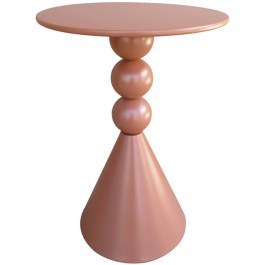 Τραπεζάκι Βοηθητικό Bilane 128-000068 Φ39x60cm Terracotta TERRACOTTA