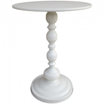 Side Table Anesor 128-000060 D40x52cm Cream