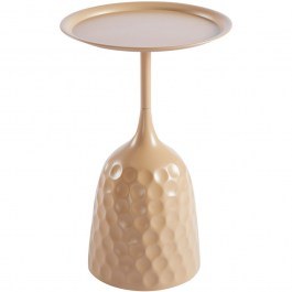 Τραπεζάκι Βοηθητικό Waini 128-000081 Φ39x60cm Cappuccino CAPPUCCINO