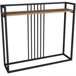 Console Convida 321-000126 100x25x90cm Oak-Black OAK-BLACK